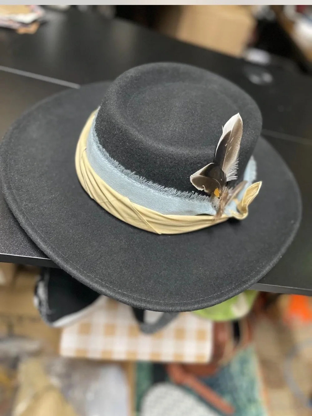 Gigi Pip Upcycled Boho Weatern Wear Womens Hat